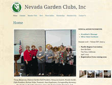 Tablet Screenshot of nevadagardenclubs.org